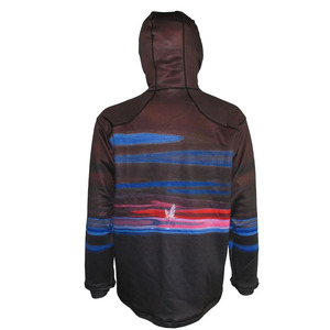 Camiseta de Manga Larga con Logotipo Personalizado para Exteriores, 100% Poliéster, Sublimación, UPF50+, Protección UV, Secado Rápido, Sudadera con Capucha para Hombre, Camisa de Pesca - Product Image 3
