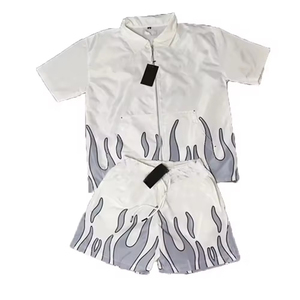 Chaqueta y pantalones cortos personalizados para hombre, chándal cortavientos de nailon, ropa cortavientos, conjunto de pantalones cortos, conjunto de chándal de dos piezas para hombre - Product Image 6