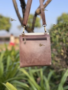 Nouveauté Sac à bandoulière en cuir véritable élégant Sac à main en cuir de vachette à fourrure Sac de luxe de haute qualité Multi-usages Sac bohème - Product Image 3