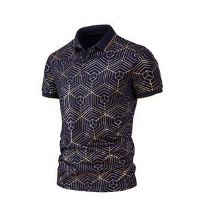 100% Cotton Men's New Style for <b>Polo</b> Shirts High Quality Breathable Casual Solid Pattern Custom Logo Design - Product Image 5