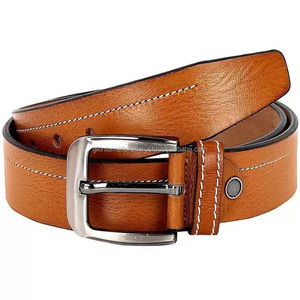 Venta al por mayor precio barato de los hombres de moda Casual cinturón de cuero hebilla de latón cinturones de cuero de calidad superior de fabricación con logotipo personalizado - Product Image 2