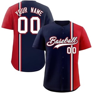 Camiseta de Béisbol con Logotipo Bordado y Números Personalizados, Camisetas de Béisbol para Hombre - Product Image 1