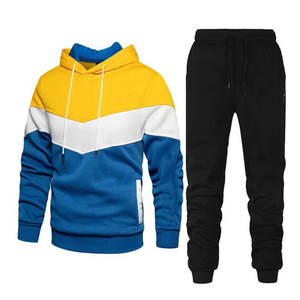 M & F Trajes deportivos de alta calidad para hombres Conjuntos de chándal con logotipo personalizado con ajuste holgado Patrón sólido Estilo más nuevo - Product Image 4