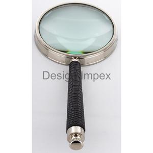 แว่นขยายแบบมือจับหนังสีดำอุปกรณ์แบบมีแว่นขยาย - Product Image 1