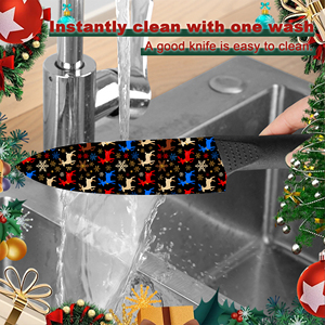 Cuchillo de Chef de Alta Calidad con Hoja de Cerámica con Estampado de Flores y Mango de Plástico para Cocina Diaria, Suministro de Fábrica, Alta Calidad - Product Image 4