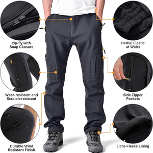 Pantalon de ski imperméable pour hommes avec ajustement personnalisé Production OEM Impression de logo en coque respirante et services de marque privée - Product Image 4