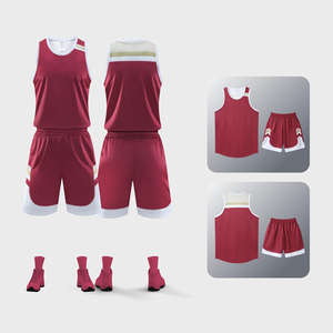 Ensembles de maillots de basket-ball personnalisés en gros, maille respirante, séchage rapide, design personnalisé, uniforme d'équipe, hommes, femmes, vêtements de sport OEM - Product Image 4