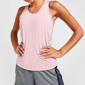OEM verano entrenamiento gimnasio camisetas sin mangas para mujeres transpirable de punto de algodón personalizado colores patrón sólido al por mayor camisetas sin mangas - Product Image 4
