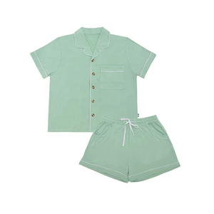 Oversized Women's Pajamas Bamboo Cotton Loungewear Ladies Home wear <b>Pyjamas</b> Custom Logo Nightwear Pajama <b>Set</b> - Product Image 3