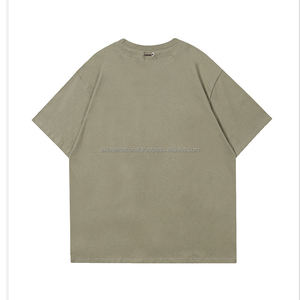 Spring Summer 240G Heavy Cotton T-<b>shirt</b> Vintage Short Sleeve Pocket <b>Patchwork</b> Drawstring 100% Cotton Polyester/Cotton New - Product Image 3