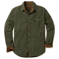 Camisa de Franela Tejida para Hombre, la Más Vendida al por Mayor, Unisex, de Algodón y Poliéster, Transpirable, Tallas Grandes, Informal, para Verano