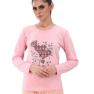 Meilleur style de t-shirt à manches longues pour femmes meilleur design Nouveau style de t-shirt à manches courtes pour femmes décontractées - Product Image 1