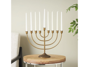 Bougeoir en métal finition antique pour bougeoir de décoration d'inspiration vintage pour bougeoir d'accessoires de maison longue durée - Product Image 4