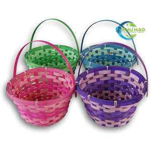 Wholesale Kids' <b>Easter</b> Basket with Handle BAMBOO BASKETS From Vietnam Durable and Reusable Basket for <b>Egg</b> <b>Hunts</b> & Candy - Product Image 4