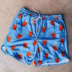 <b>Men's</b> New Arrival Summer <b>Camo</b> Patterned Polyester Mesh <b>Shorts</b> Custom Street Style Elastic Mid Waistband with Drawstring Closure - Product Image 4