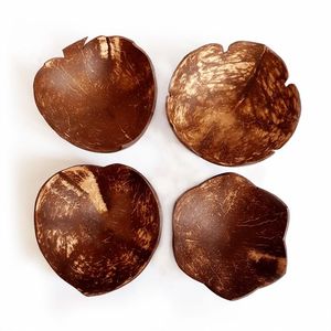 ชามมะพร้าวและช้อน-กะลามะพร้าวคุณภาพสูงแกะสลักชามและช้อนผสมสีและรูปร่าง - Product Image 5