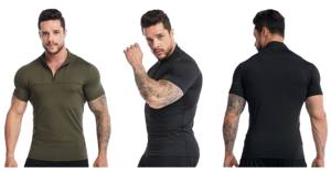 Bulk Wholesale Zipper Quick Dry Slim Fit <b>Compression</b> t <b>Shirt</b> Muscle <b>Gym</b> <b>shirt</b> for Men 2025 Fitness Rash Guard Amano Sports - Product Image 2