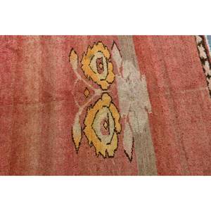 Tapis turc vintage classique rouge marron 4.9x5.4ft grande surface laine Latex support Patchwork motif 10mm pour couloir Rectangle nouveau - Product Image 5