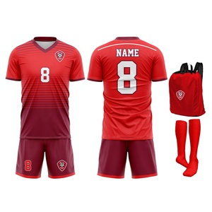 Ensemble Maillot et Short de Football pour Hommes en Polyester Respirant, Col en V, Design Sublimé, Collection 2026 – Nouveauté - Product Image 5