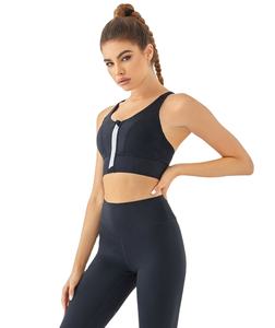 Conjunto de yoga para mujer de talla grande, dos piezas, sin costuras, respetuoso con el medio ambiente, mallas acanaladas elásticas, sujetador ligero, variedad de colores - Product Image 1
