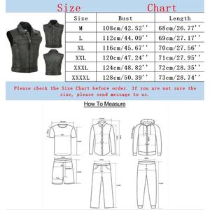 Men's Punk Style Leather Vest with <b>Stand</b> Collar Sleeveless Zipper Drawstring Hem Casual High Street Fashion for Motorcycle Fleet - Product Image 4