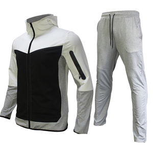 Nuevo Conjunto Deportivo de Dos Piezas para Hombre, Invierno 2026, Felpa Técnica Transpirable, Poliéster y Algodón, Diseño Superior, Secado Rápido, Logotipo Personalizado - Product Image 1