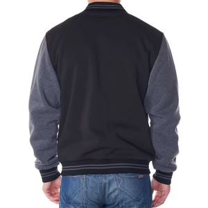 Customized OEM Winter Varsity College Baseball <b>Jackets</b> Breathable Plus Size Men's <b>Fleece</b> <b>Lining</b> High Street Style Wholesale - Product Image 4