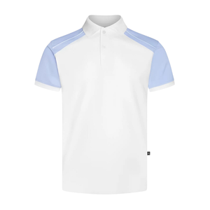 Contraste face hommes tricoté 100% Polyester pour chemise avant poitrine Logo tissu extensible respirant grande taille Poly sac - Product Image 4