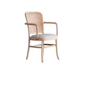 เฟอร์นิเจอร์เก้าอี้สนามทำจากไม้มะฮอกกานีและหวาย ผสมผสานกับกระดาษทรายอย่างดี เหมาะสำหรับความต้องการที่หลากหลาย - Product Image 1