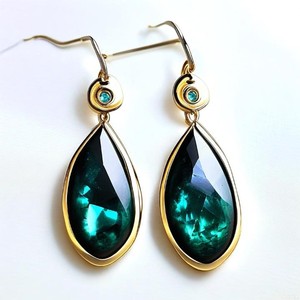 ต่างหูทรงหยดน้ำยาวมีเอกลักษณ์ของนักออกแบบสำหรับผู้หญิงเครื่องประดับสำหรับงานปาร์ตี้สุดหรู - Product Image 4