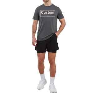 Camiseta Deportiva de Secado Rápido con Estampado Largo para Hombre, Venta al por Mayor Personalizada, Alta Demanda, Transpirable, para Gimnasio, Fitness y Entrenamiento - Product Image 1
