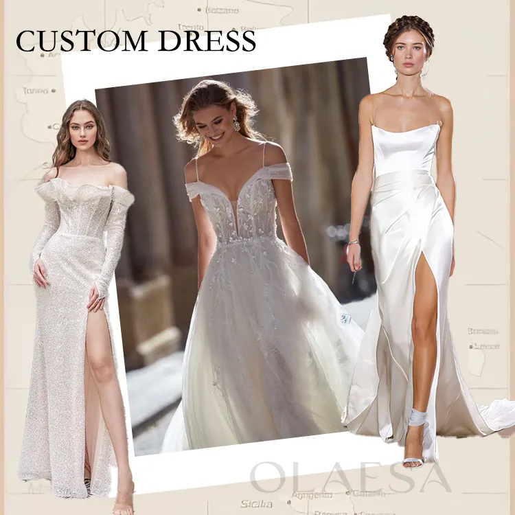 Vestido longo de verão, vestido feminino formal de renda simples com vestido branco elegante