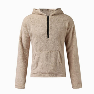 Sudadera con capucha de Sherpa para hombre, diseño personalizado, estilo caliente, gran tamaño, orgánica, venta al por mayor - Product Image 3
