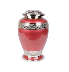 Urnes de crémation imprimées de fleurs de conception supérieure de luxe Urne commémorative funéraire de qualité standard pour les cendres d'homme et de femme faites à la main - Product Image 5