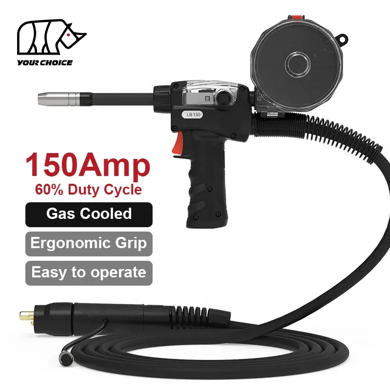 Inwelt Factory Direct CE Certificated OEM ODM 150AMP Gas Cooled Aluminum MIG Welding Torch Spool Gun for MIG MAG Welder