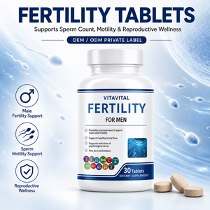 Comprimés de fertilité masculine, <span class=keywords><strong>zinc</strong></span>, vitamines, soutien au bien-être des adultes, fabricant OEM ODM, étiquette privée, formule personnalisée, végétalien, biologique, 30 - Product Image 1