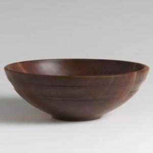 Bol de service en bois fabriqué à la main unique design naturel de qualité supérieure idéal pour un style de vie sain décor de cuisine de ferme rustique - Product Image 5