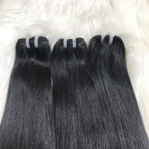 Mejor venta con precio de fábrica 100% Paquetes de cabello liso natural virgen de Vietnam crudo doble dibujado Compre ahora para obtener descuento - Product Image 3