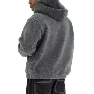 Sudadera con Capucha Sherpa Casual para Hombre, Sudadera Cálida de Invierno, 100% Algodón, Transpirable, de Secado Rápido, con Bolsillo, Suministro de Alta Calidad de Pakistán - Product Image 3