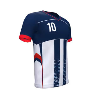 เสื้อเจอร์ซีย์ฟุตบอลสำหรับทุกเพศเสื้อฟุตบอลผ้าโพลีเอสเตอร์ระบายอากาศรุ่นใหม่ - Product Image 3