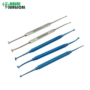 Depresor Escleral Quirúrgico de Doble Punta de Acero Inoxidable Hasni con Clip de Bolsillo, Instrumento Quirúrgico Oftalmológico Manual, Aprobado por CE ISO - Product Image 2