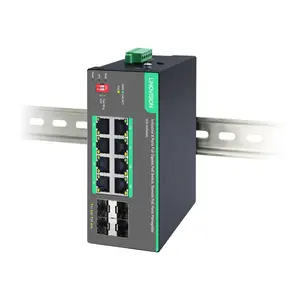 Suministro de Fábrica: Nuevo Switch Ethernet Industrial de 8 Puertos PoE/PoE+ de 120W/240W, Capa 2, No Gestionado, 100m, Temperatura de Operación de -30°C a 75°C, en Stock - Product Image 1