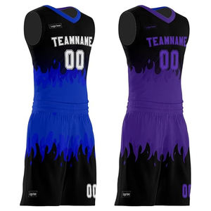 ชุดบาสเก็ตบอลสำหรับผู้ชายชุดบาสเก็ตบอลดีไซน์ใหม่ระบายอากาศได้ดีมีชุดตัวเลือกขนาดใหญ่พิเศษ - Product Image 2