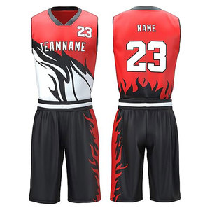 Uniforme de Baloncesto Deportivo Ligero, Cómodo y Transpirable, Material de Poliéster, Último Diseño, Color Personalizado, Unisex - Product Image 3
