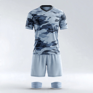 Uniformes de football personnalisés par sublimation, maillots de football à manches courtes imprimés, hauts de sport de football, uniforme de sport - Product Image 3