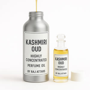 Kashmiri OUD de haute qualité 50 grammes d'huile de parfum concentrée parfum unisexe de longue durée pour un usage quotidien et la fabrication de parfums - Product Image 1
