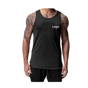 Respirant grande taille Hip Hop hommes débardeurs entraînement vêtements de sport Fitness entraînement sans manches vêtements de sport vêtements de Compression - Product Image 1