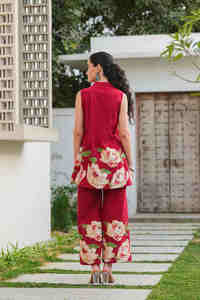 Venta al por mayor Ladies Casual Co Ord Set Excelente Calidad Heavy Modal Impreso por encima de la rodilla Último diseño - Product Image 4