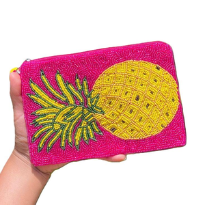 Custom Logo Accepted Colorful Seed Beads Embroidered Traditional Beaded <b>Zipper</b> Pouch <b>Small</b> Traditional Promotional <b>Tote</b> <b>Bags</b> - Product Image 4