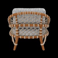 Fauteuil lounge ultime pour salon |   Design discret avec dossier moelleux et base tissée respirante